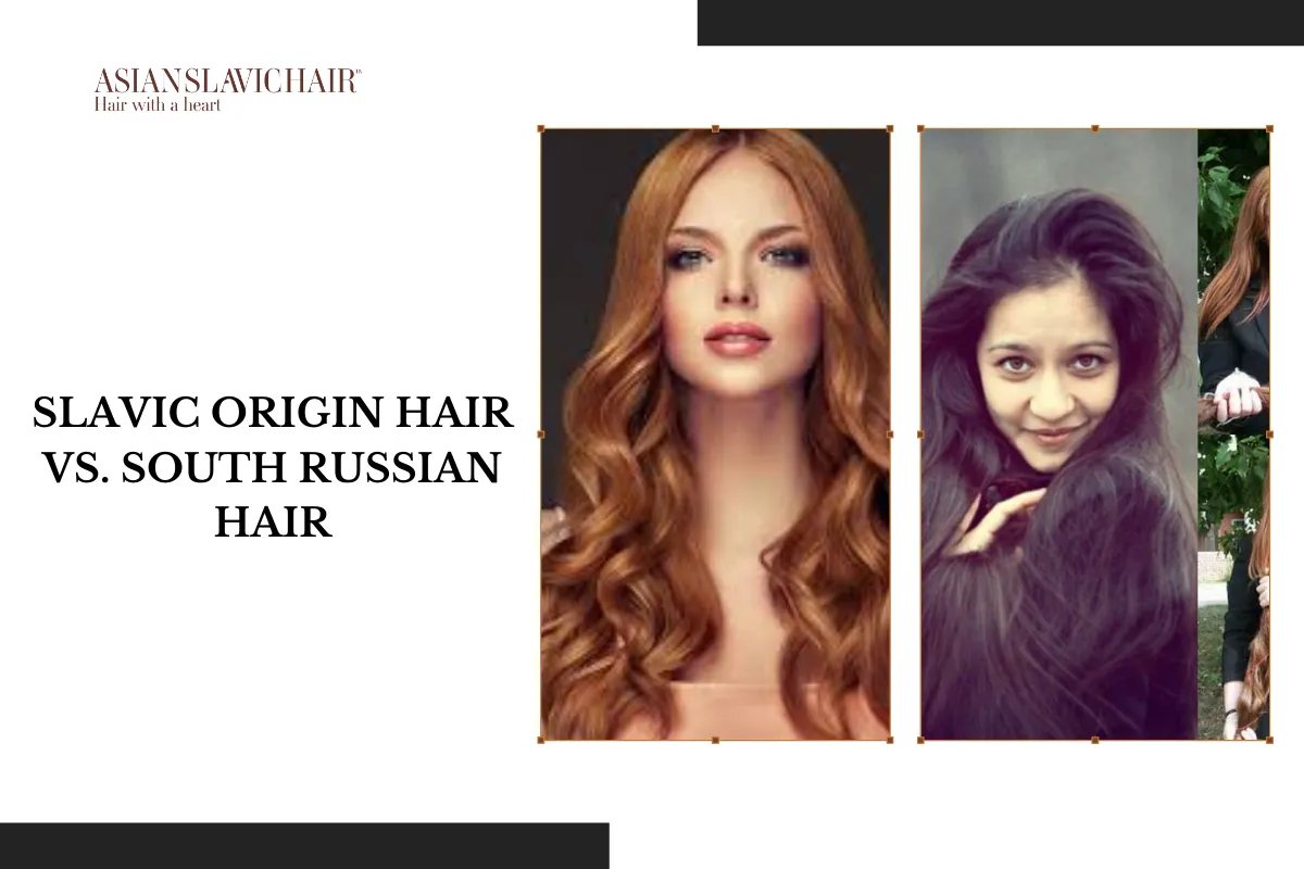 Slavic origin hair vs. South Russian hair.