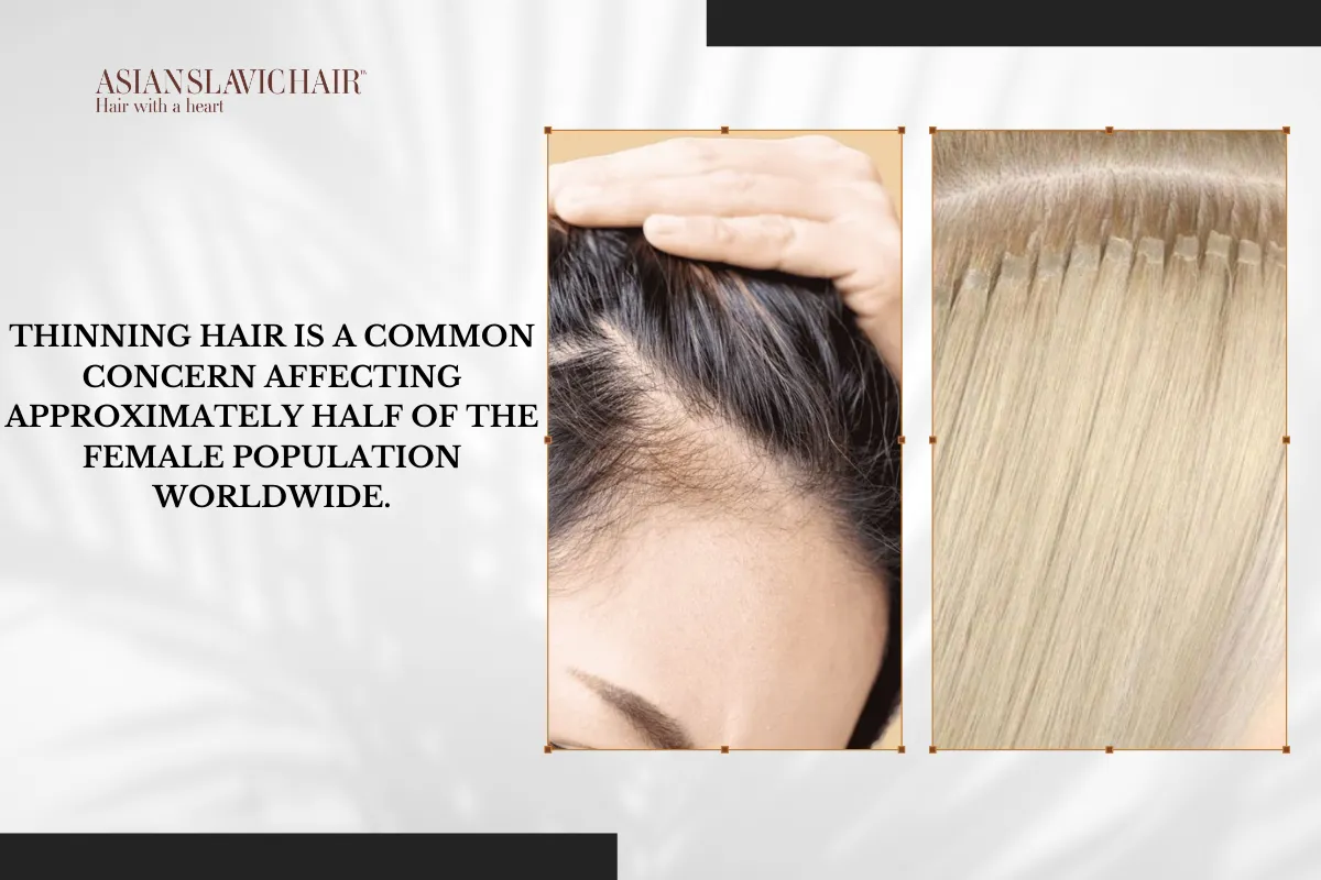 Thinning hair is a common concern affecting approximately half of the female population worldwide.