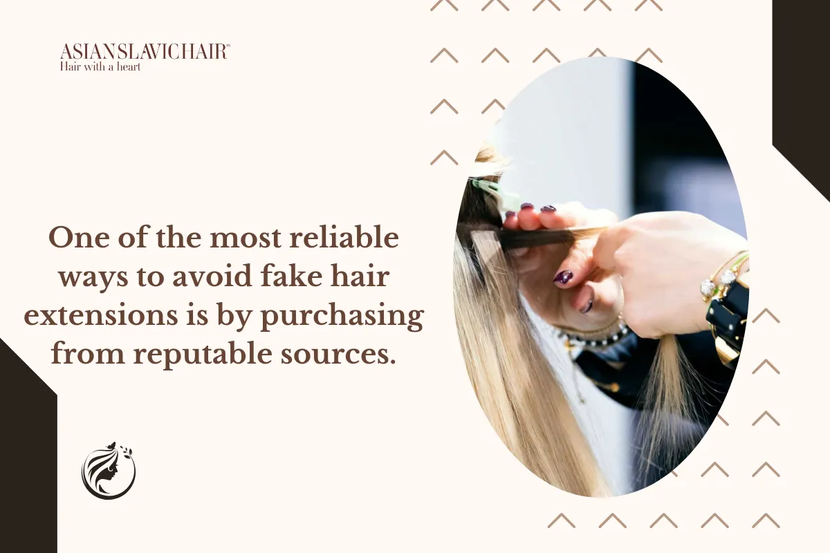 One of the most reliable ways to avoid fake hair extensions is by purchasing from reputable sources.