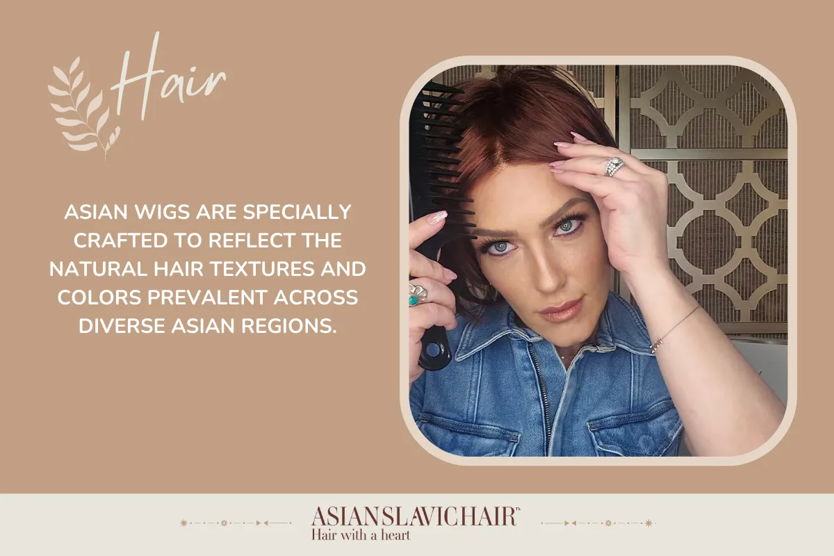 Asian wigs are specially crafted to reflect the natural hair textures and colors prevalent across diverse Asian regions.